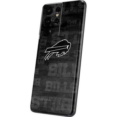 NFL Buffalo Bills Black & White Galaxy S21 Ultra 5G Skin
