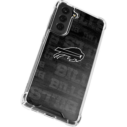 NFL Buffalo Bills Black & White Galaxy S22 Clear Case