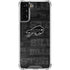 NFL Buffalo Bills Black & White Galaxy S22 Plus Clear Case