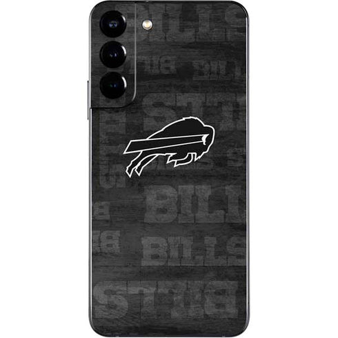 NFL Buffalo Bills Black & White Galaxy S22 Plus Skin