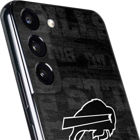 NFL Buffalo Bills Black & White Galaxy S22 Plus Skin