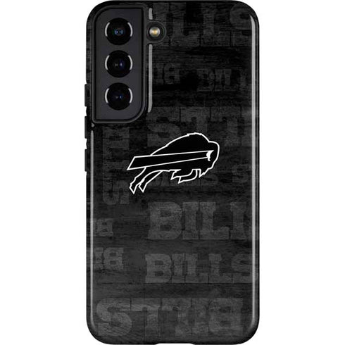 NFL Buffalo Bills Black & White Galaxy S22 Pro Case