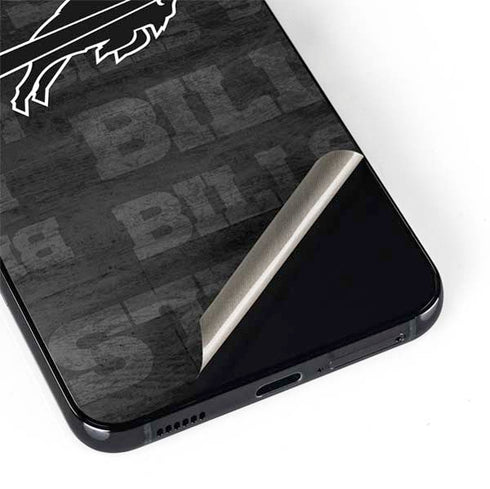 NFL Buffalo Bills Black & White Galaxy S22 Skin