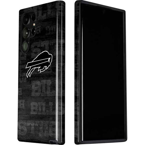 NFL Buffalo Bills Black & White Galaxy S22 Ultra Pro Case