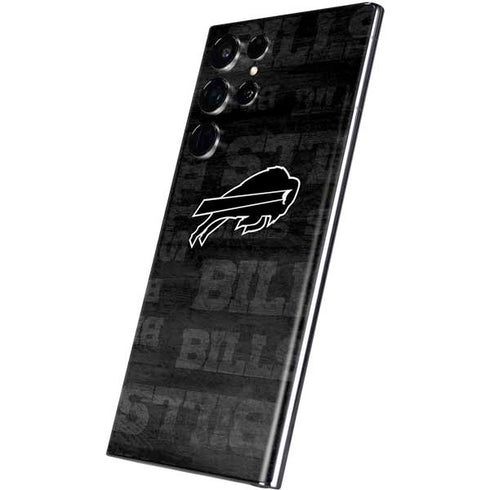 NFL Buffalo Bills Black & White Galaxy S22 Ultra Skin