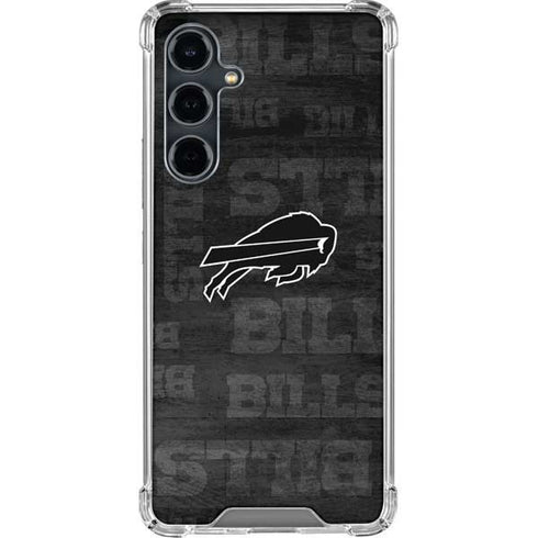 NFL Buffalo Bills Black & White Galaxy S23 FE Clear Case