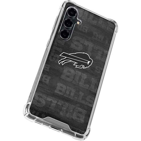 NFL Buffalo Bills Black & White Galaxy S23 FE Clear Case