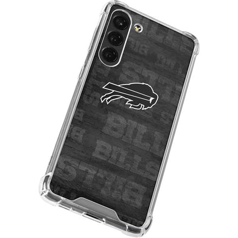 NFL Buffalo Bills Black & White Galaxy S23 Plus Clear Case