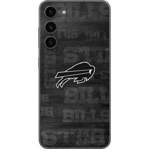 NFL Buffalo Bills Black & White Galaxy S23 Plus Skin