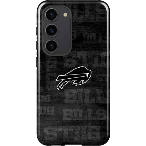 NFL Buffalo Bills Black & White Galaxy S23 Pro Case