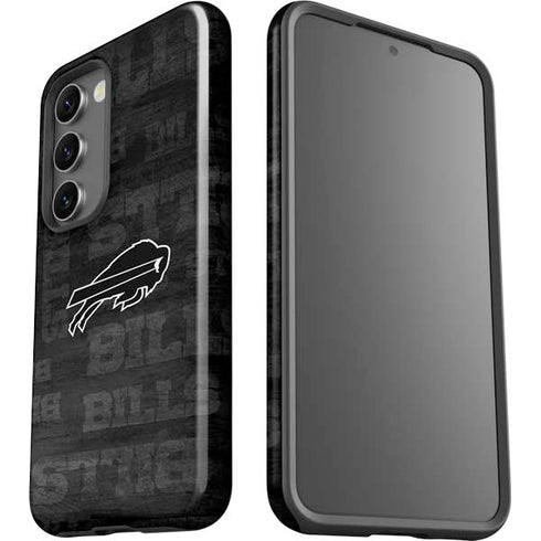 NFL Buffalo Bills Black & White Galaxy S23 Pro Case