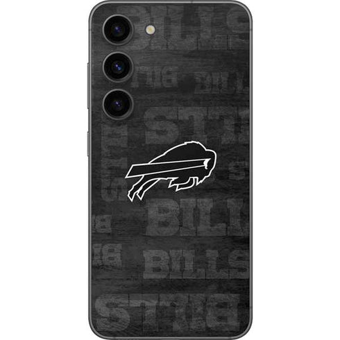 NFL Buffalo Bills Black & White Galaxy S23 Skin