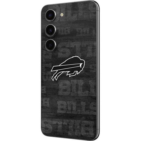 NFL Buffalo Bills Black & White Galaxy S23 Skin