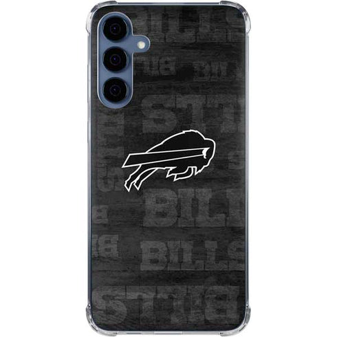 NFL Buffalo Bills Black & White Galaxy S24 Clear Case