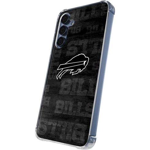 NFL Buffalo Bills Black & White Galaxy S24 Clear Case