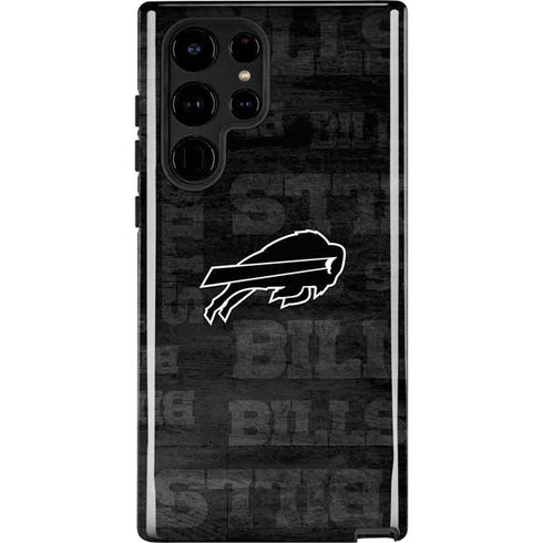 NFL Buffalo Bills Black & White Galaxy S24 Ultra Impact Case