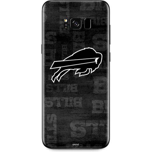 NFL Buffalo Bills Black & White Galaxy S8 Skin