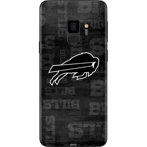 NFL Buffalo Bills Black & White Galaxy S9 Skin