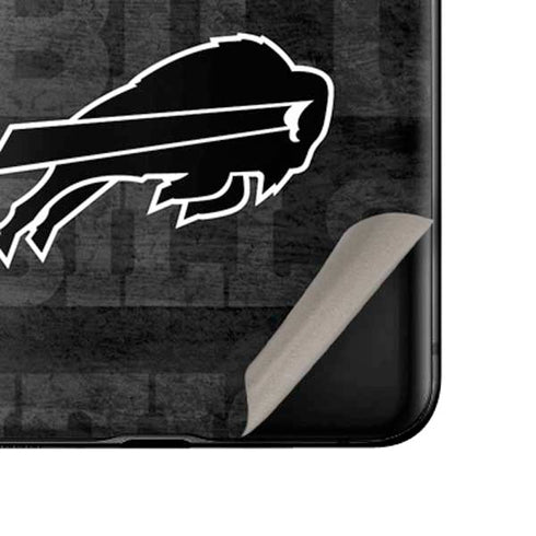 NFL Buffalo Bills Black & White Galaxy Z Flip Skin