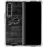 NFL Buffalo Bills Black & White Galaxy Z Fold4 5G Clear Case