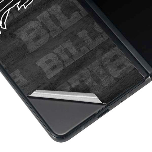 NFL Buffalo Bills Black & White Galaxy Z Fold4 5G Skin