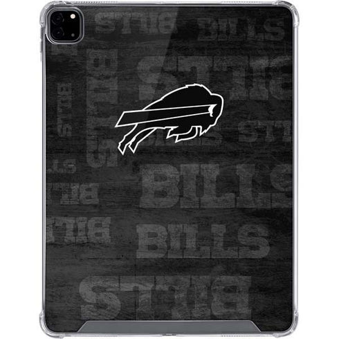 NFL Buffalo Bills Black & White iPad Pro 12.9in (2020) Clear Case