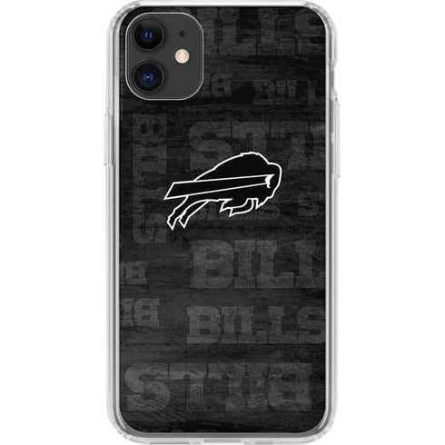 NFL Buffalo Bills Black & White iPhone 11 Clear Case