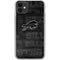 NFL Buffalo Bills Black & White iPhone 11 Clear Case