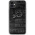 NFL Buffalo Bills Black & White iPhone 11 Clear Case