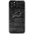 NFL Buffalo Bills Black & White iPhone 11 Pro Clear Case