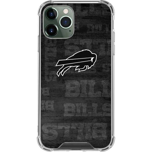 NFL Buffalo Bills Black & White iPhone 11 Pro Max Clear Case
