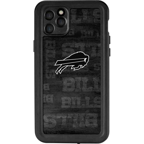 NFL Buffalo Bills Black & White iPhone 11 Pro Max Waterproof Case