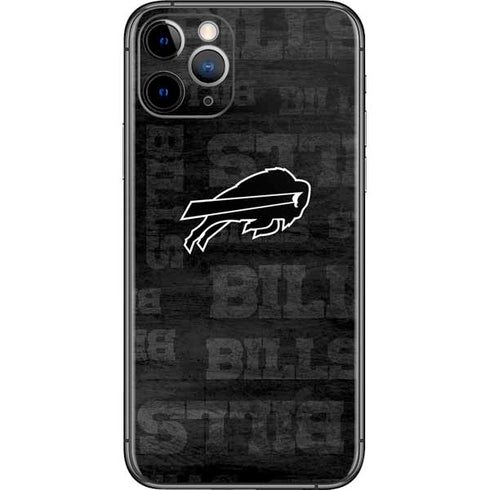 NFL Buffalo Bills Black & White iPhone 11 Pro Skin