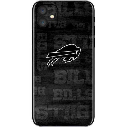 NFL Buffalo Bills Black & White iPhone 11 Skin