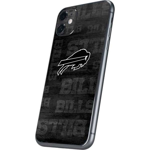 NFL Buffalo Bills Black & White iPhone 11 Skin
