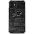 NFL Buffalo Bills Black & White iPhone 12 Clear Case