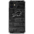 NFL Buffalo Bills Black & White iPhone 12 Mini Clear Case