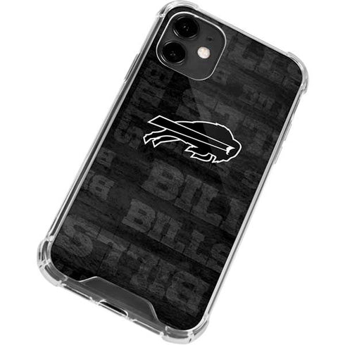 NFL Buffalo Bills Black & White iPhone 12 Mini Clear Case