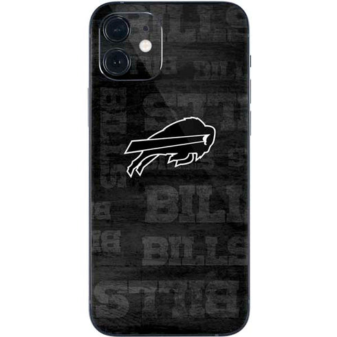 NFL Buffalo Bills Black & White iPhone 12 Mini Skin