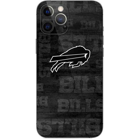 NFL Buffalo Bills Black & White iPhone 12 Pro Max Skin