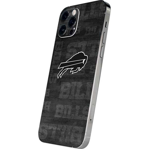 NFL Buffalo Bills Black & White iPhone 12 Pro Max Skin