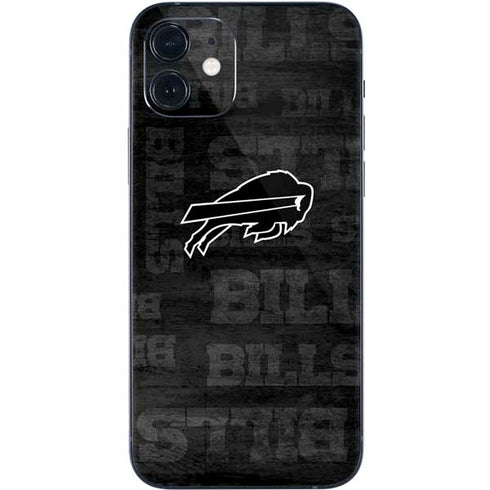 NFL Buffalo Bills Black & White iPhone 12 Skin