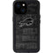 NFL Buffalo Bills Black & White iPhone 13 Mini Waterproof Case