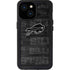 NFL Buffalo Bills Black & White iPhone 13 Mini Waterproof Case