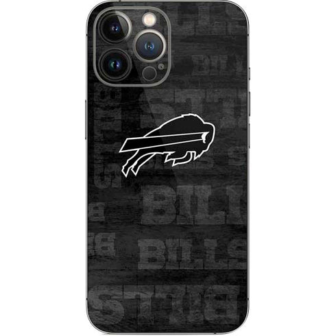 NFL Buffalo Bills Black & White iPhone 13 Pro Max Skin