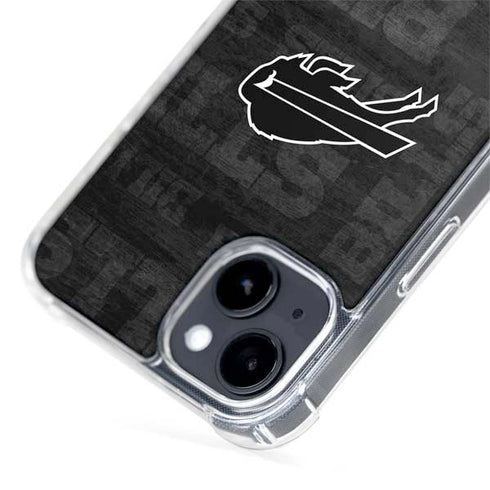 NFL Buffalo Bills Black & White iPhone 15 MagSafe Case