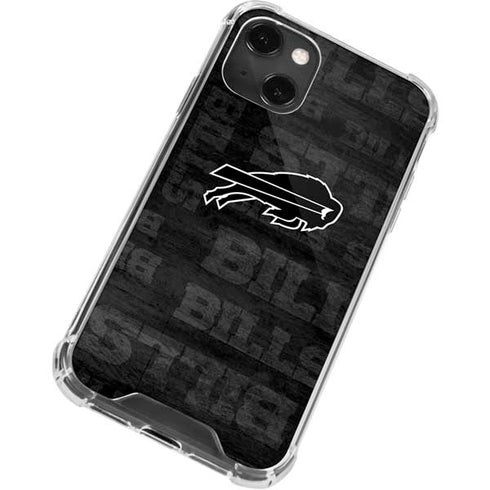 NFL Buffalo Bills Black & White iPhone 14 Plus Clear Case