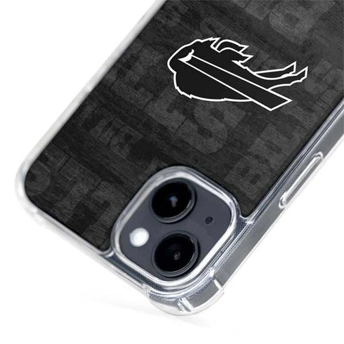 NFL Buffalo Bills Black & White iPhone 15 Plus MagSafe Case