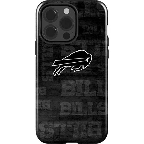 NFL Buffalo Bills Black & White iPhone 15 Pro Impact Case