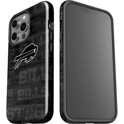 NFL Buffalo Bills Black & White iPhone 14 Pro Impact Case